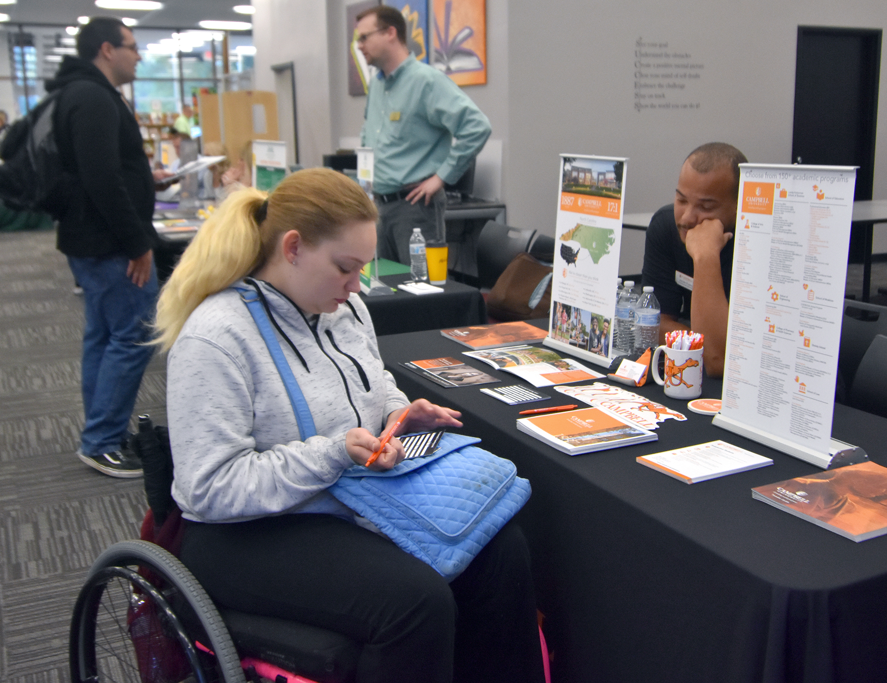 Student at Transfer Fair