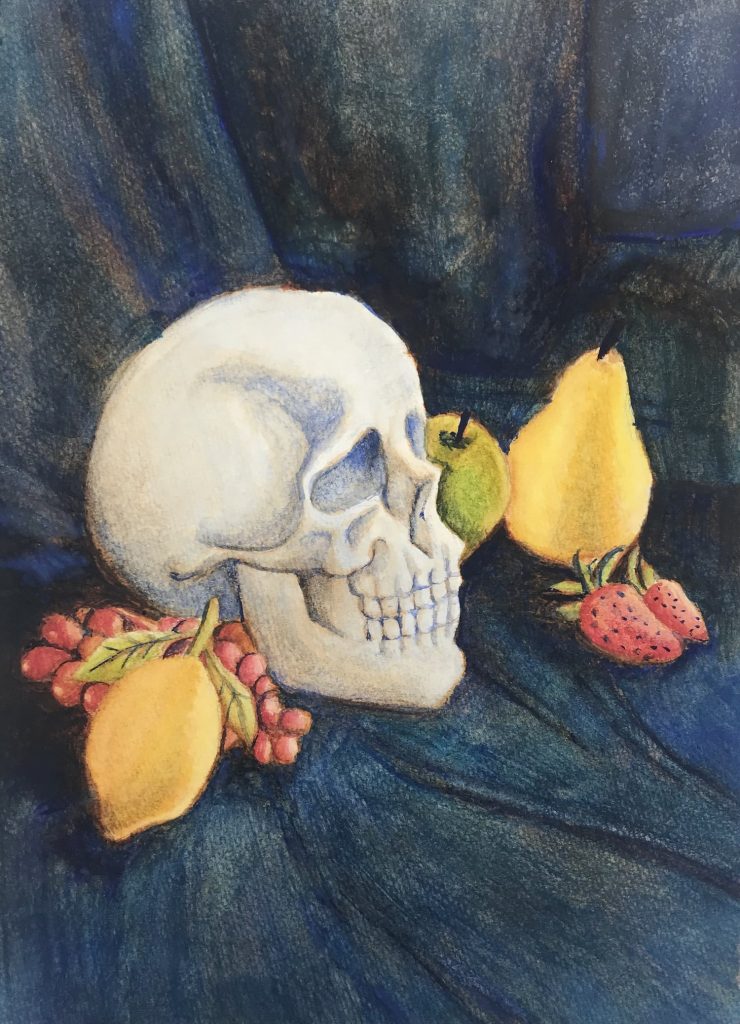 2021 Fall Art Show - Hannia Adame Riquelme. Fruitful. Watercolor on paper. 17x11.