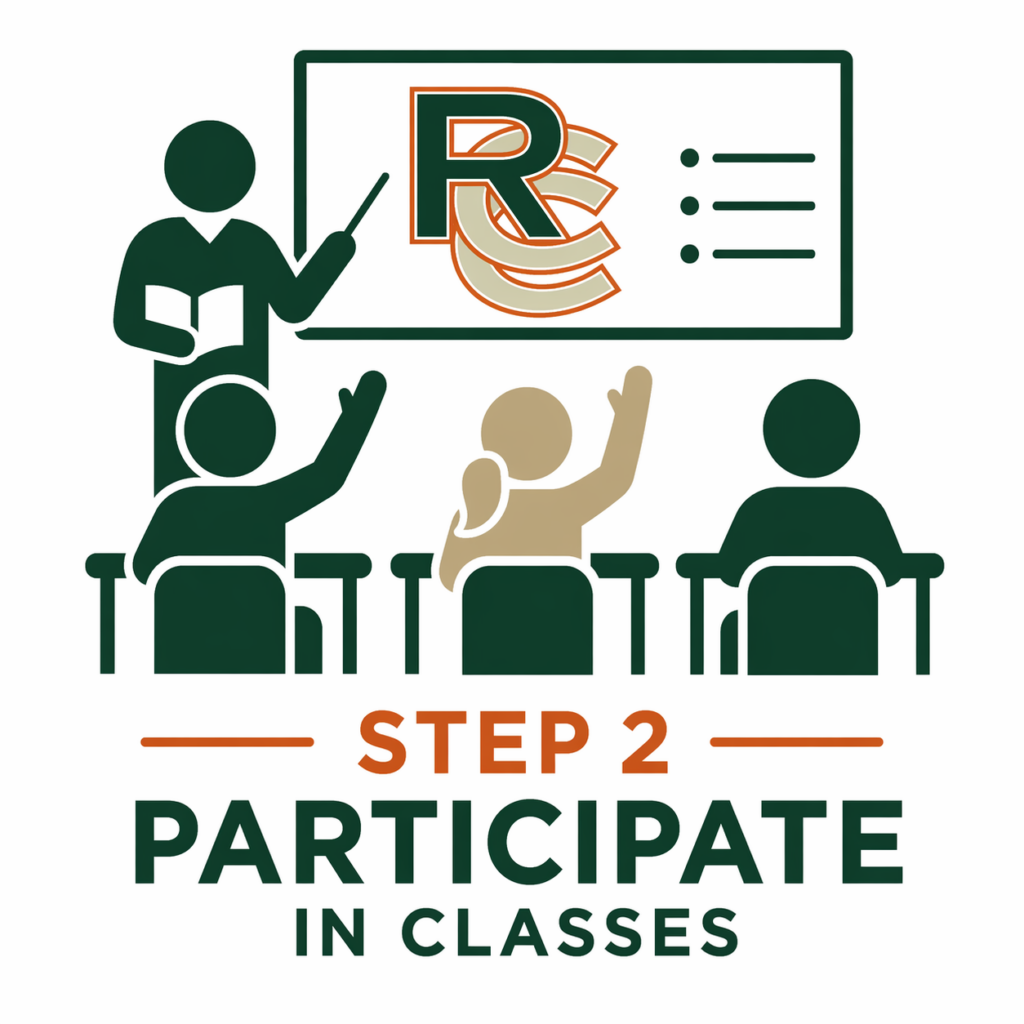 Step 2 - Participate in classes