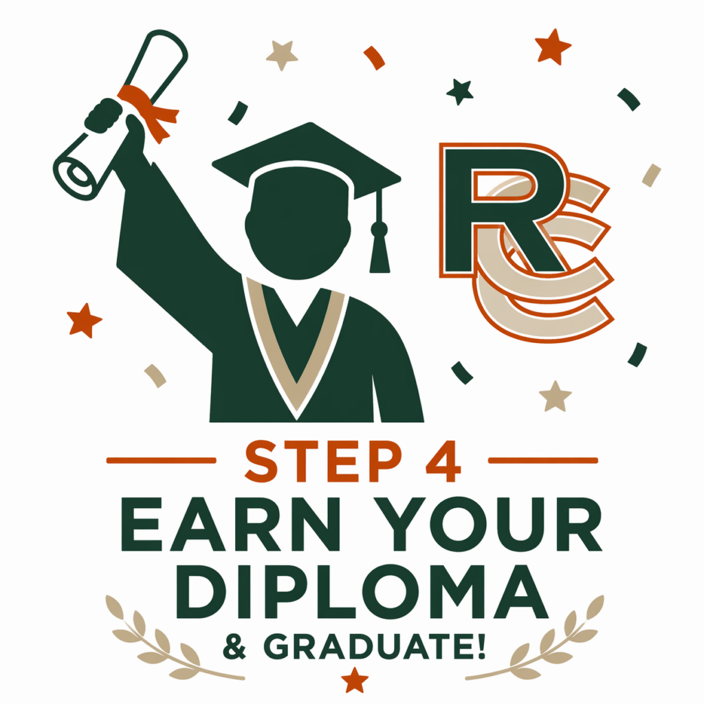 Step 4 Earn your diploma & Graduate!