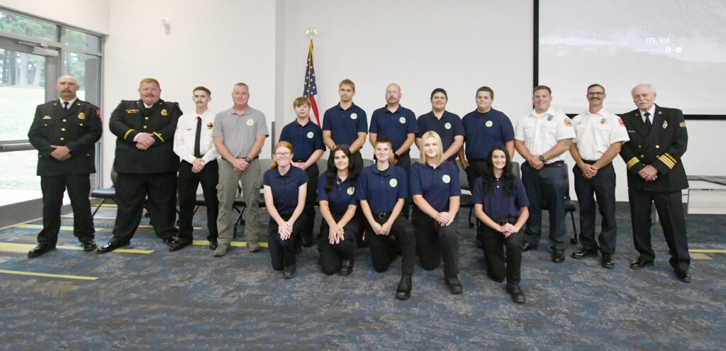 Fire Academy cadets and their instructors